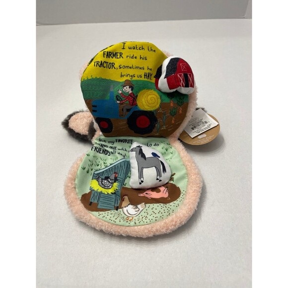 Mud Pie Children's Plush Mr. Cow Puppet Book New With Tag - Picture 3 of 7